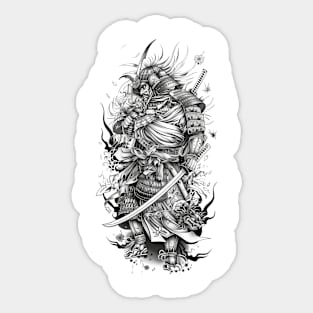 Samurai Warrior. Traditional Japanese. Sticker